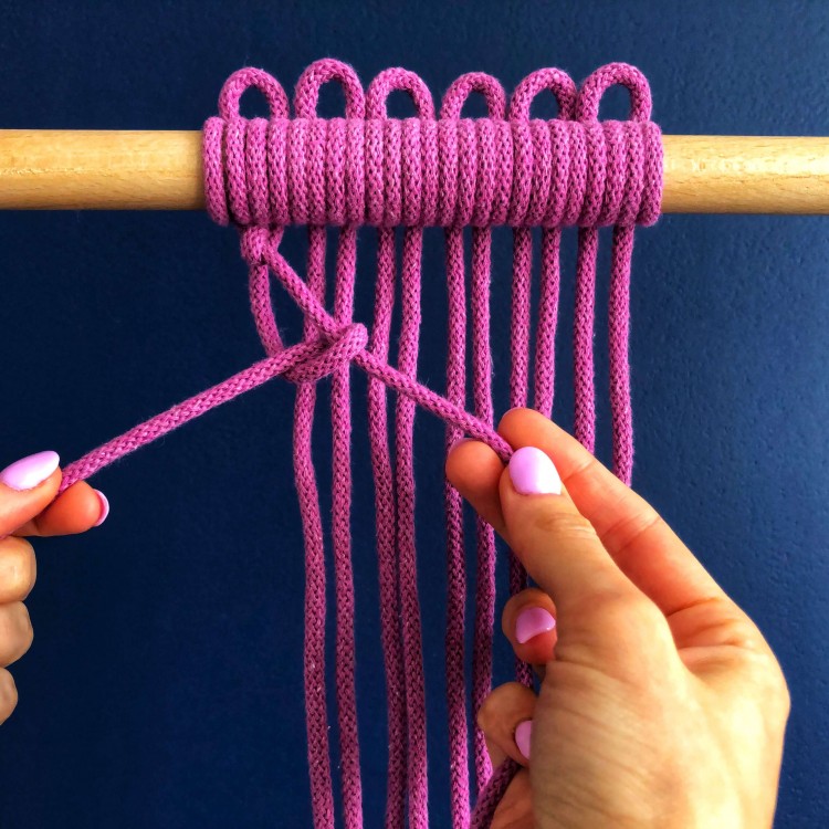 węzeł żebrowy skośny etap4