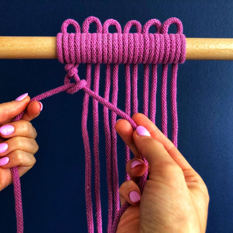 węzeł żebrowy skośny etap6