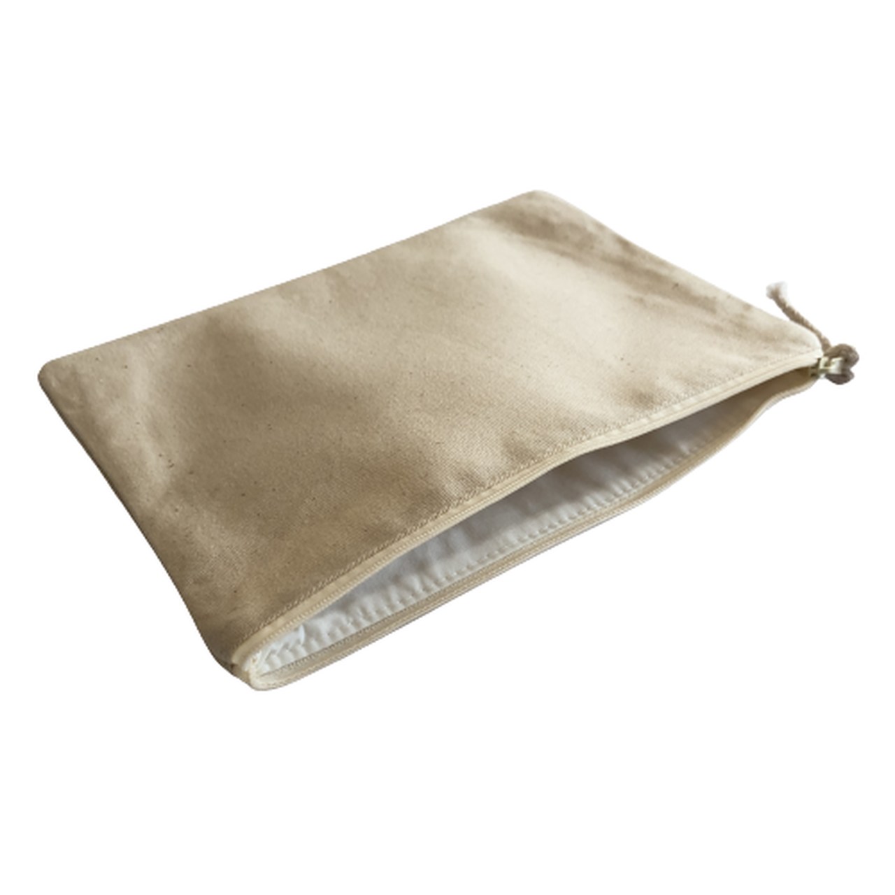 Bawelniany wklad do torebki z makramy - kopertowka kosmetyczka 4