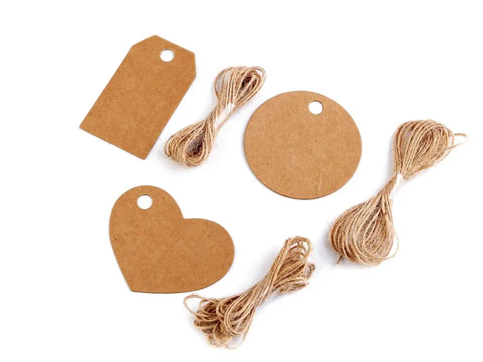 Etykieta z jutowym sznurkiem 1