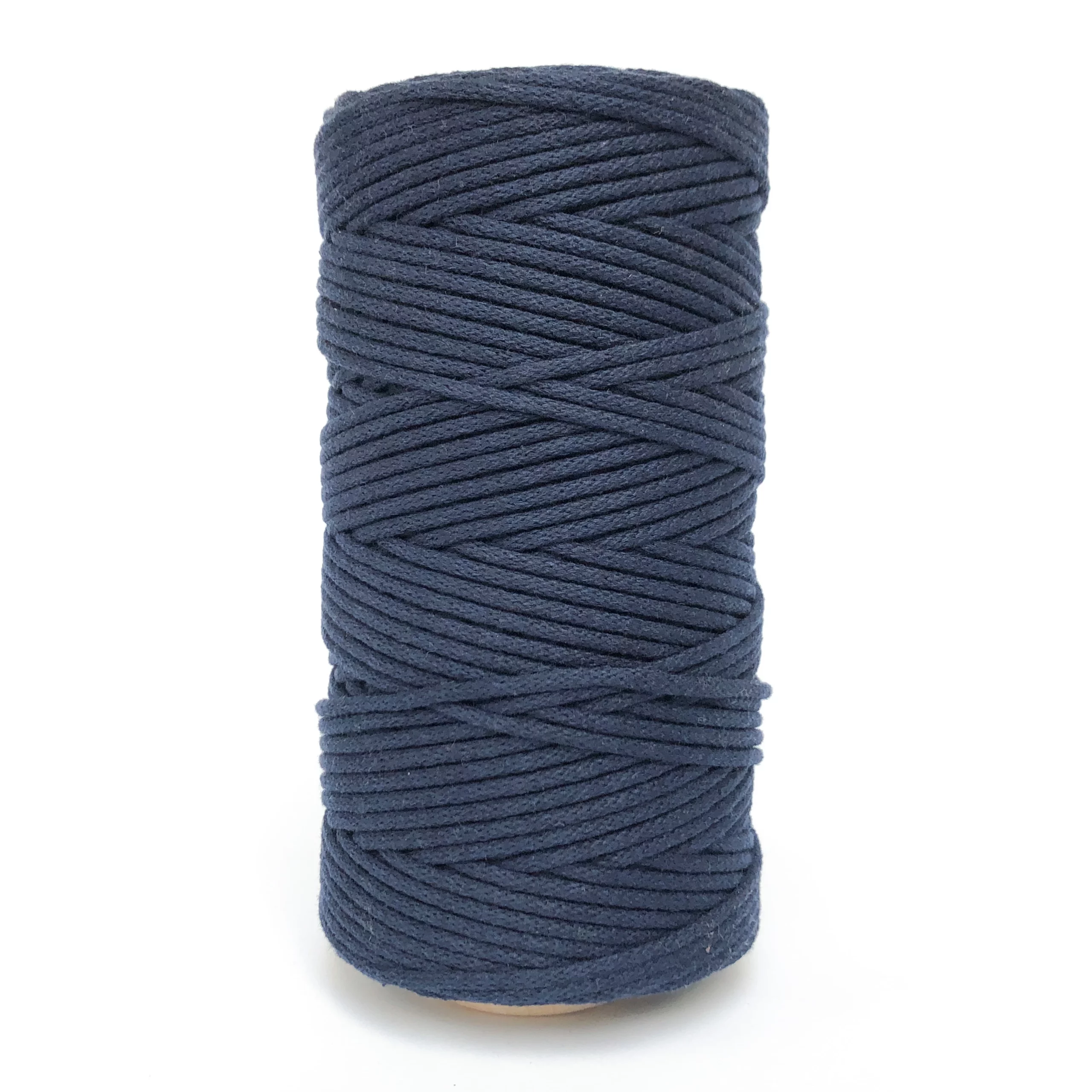 Jeans sznurek bawelniany do makramy pleciony 3mm z rdzeniem Classic