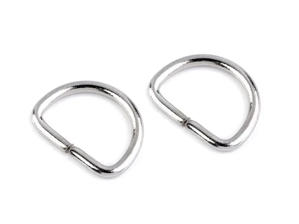 Polkole metalowe 20 mm Nikiel Srebrny