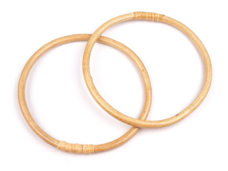 Uchwyty, Raczki bambusowe do torebki gładkie 15cm