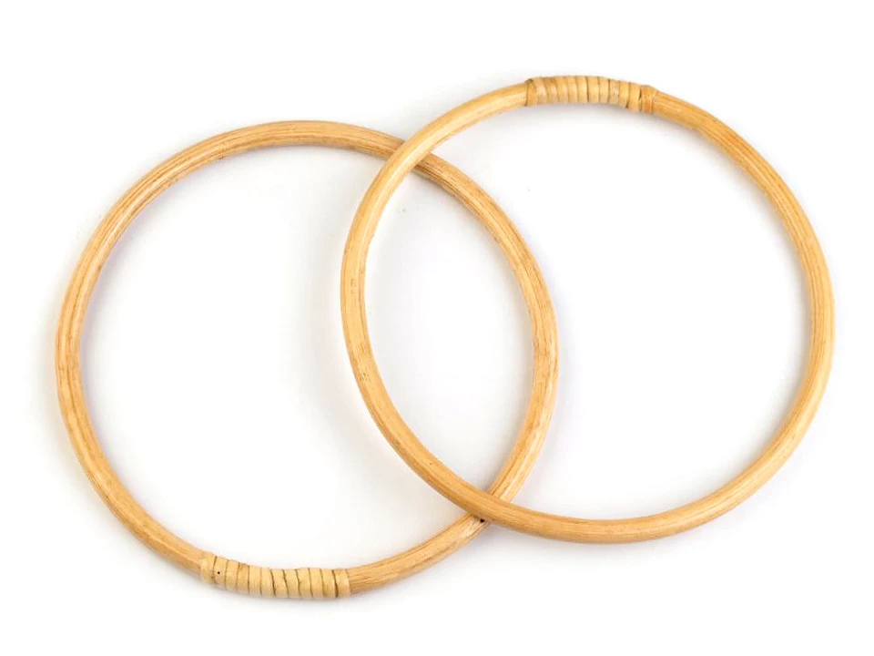 Uchwyty, Raczki bambusowe do torebki gładkie 17cm