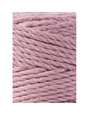 brudny roz dusty pink sznurek potrojnie skrecany 3PLY 3 mm do makramy Bobbiny