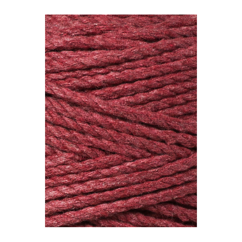 dzika roza wild rose sznurek potrojnie skrecany 3PLY 3 mm do makramy Bobbiny