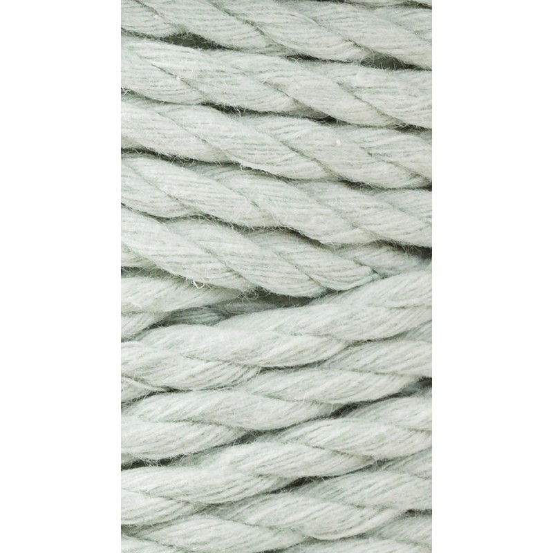 jasny zielony milky green sznurek potrojnie skrecany 3PLY 5 mm do makramy Bobbiny