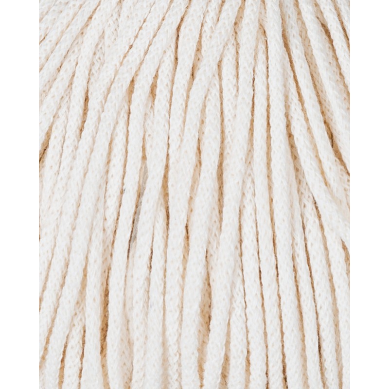 naturalny natural sznurek pleciony z rdzeniem junior 3 mm do makramy Bobbiny