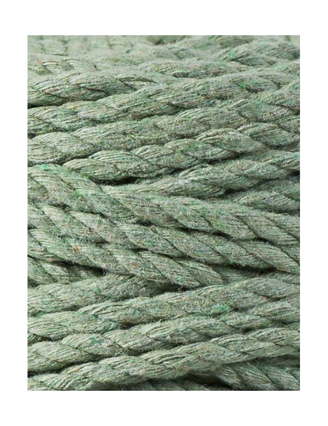 szalwia eucalyptus green sznurek potrojnie skrecany 3PLY 5 mm do makramy Bobbiny