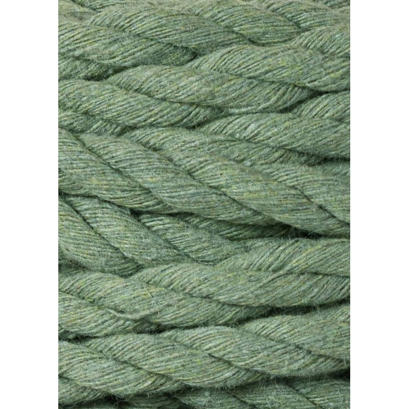 szalwia eucalyptus green sznurek potrojnie skrecany 3PLY 9 mm do makramy Bobbiny