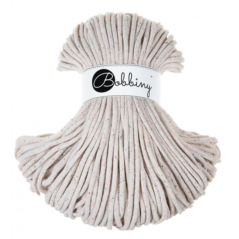 teczowy pyl rainbow dust sznurek bawelniany pleciony premium 5mm do makramy Bobbiny