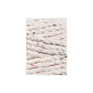 teczowy pyl rainbow dust sznurek potrojnie skrecany 3PLY 5 mm do makramy Bobbiny