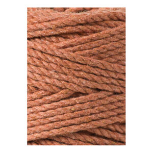 terracotta sznurek potrojnie skrecany 3PLY 3 mm do makramy Bobbiny